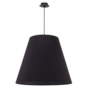 Lampa wisząca Moss 3-punktowa tkaninowa czarna 23933 Lampa wisząca Moss 3-punktowa tkaninowa czarna 23933