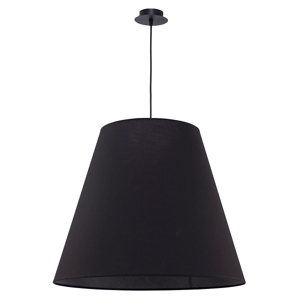 Lampa wisząca Moss 3-punktowa tkaninowa czarna 23933