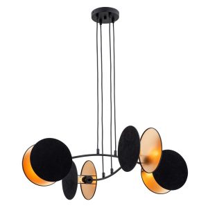 Lampa Wisząca Motif 4 Black/Gold 752894 Lampa Wisząca Motif 4 Black/Gold 752894