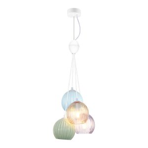 Lampa wisząca multikolor CASES 4xE14x40W wym: 201x26x26 cm Italux 836958