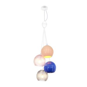 Lampa wisząca multikolor CASES 4xE14x40W wym: 201x26x26 cm Italux 836437