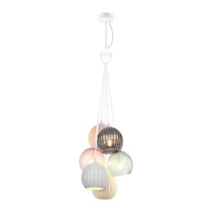 Lampa wisząca multikolor CASES 6xE14x40W wym: 214x33x33 cm Italux 836391