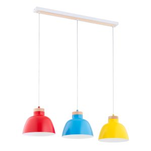 Lampa wisząca multikolor LORIEN 3xE27x15W wym: 90x23x85 cm Alfa 841872