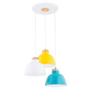 Lampa wisząca multikolor LORIEN 3xE27x15W wym: 90x45x45 cm Alfa 841616