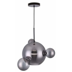 Lampa wisząca Multiverse czarna LED 1x10W Neutralna biel 800lm Reality 846409