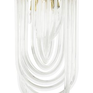 Lampa wisząca MURANO L złota – szkło, metal 148483