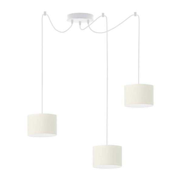 Lampa wisząca nad blat WAIKIKI W3 Biały - Ecru 879955