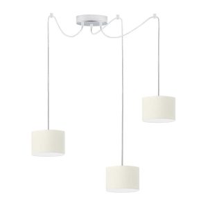 Lampa wisząca nad blat WAIKIKI W3 Chrom – Ecru 879908