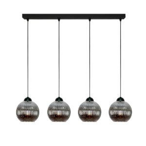 Lampa wisząca nad stół EDYLIT grafitowe kule czarna loft 4xE27 SFERA 15-051 1048978