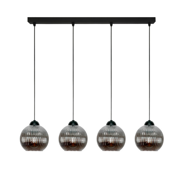 Lampa wisząca nad stół EDYLIT grafitowe kule czarna loft 4xE27 SFERA 15-051 1048978