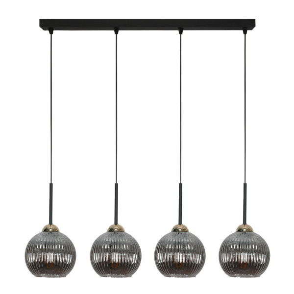 Lampa wisząca nad stół EDYLIT grafitowy klosz listwa 4xE27 PION 15-021 1048903