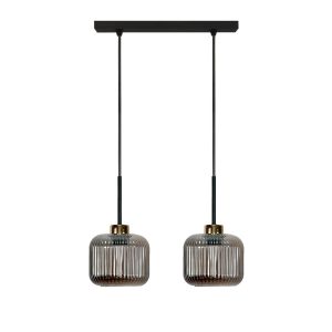Lampa wisząca nad stół EDYLIT grafitowy klosz loft 2xE27 KORN 14-978 1048967 Lampa wisząca nad stół EDYLIT grafitowy klosz loft 2xE27 KORN 14-978 1048967