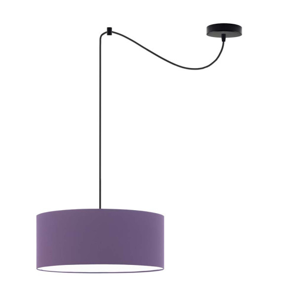 Lampa wisząca nad stół WAIKIKI W1 Czarny - Fioletowy 879478