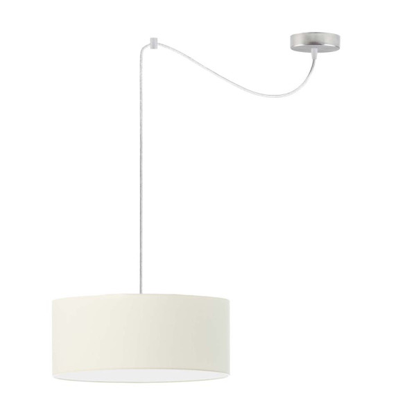 Lampa wisząca nad stół WAIKIKI W1 Stal Szczotkowana - Ecru 879479