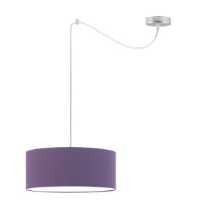 Lampa wisząca nad stół WAIKIKI W1 Stal Szczotkowana – Fioletowy 879392 Lampa wisząca nad stół WAIKIKI W1 Stal Szczotkowana – Fioletowy 879392