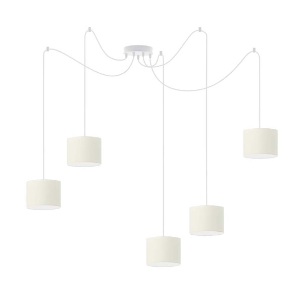 Lampa wisząca nad stół WAIKIKI W5 Biały - Ecru 883567