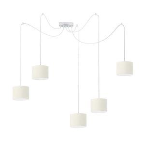 Lampa wisząca nad stół WAIKIKI W5 Chrom – Ecru 883609 Lampa wisząca nad stół WAIKIKI W5 Chrom – Ecru 883609