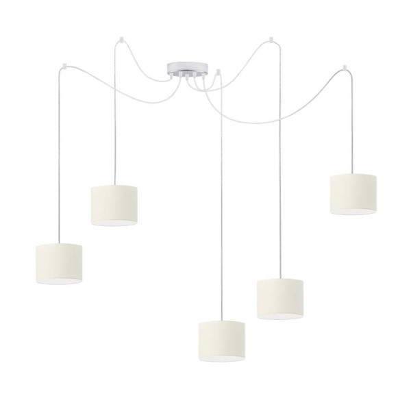 Lampa wisząca nad stół WAIKIKI W5 Chrom - Ecru 883609