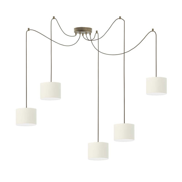 Lampa wisząca nad stół WAIKIKI W5 Stare Złoto - Ecru 883583
