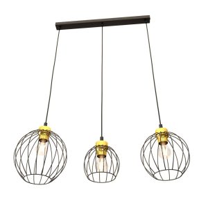 Lampa Wisząca Nando 3 Bl Gold 752537 Lampa Wisząca Nando 3 Bl Gold 752537