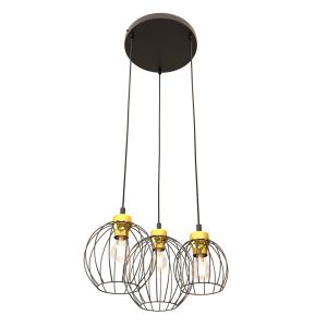 Lampa Wisząca Nando 3Prem Bl Gold 752517 Lampa Wisząca Nando 3Prem Bl Gold 752517
