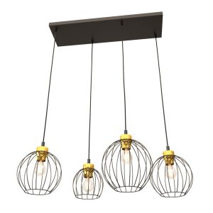 Lampa Wisząca Nando 4 Bl Gold 752511 Lampa Wisząca Nando 4 Bl Gold 752511