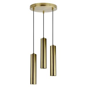 Lampa wisząca Napoli 3-punktowa 25 cm metalowa złota 197305 Lampa wisząca Napoli 3-punktowa 25 cm metalowa złota 197305