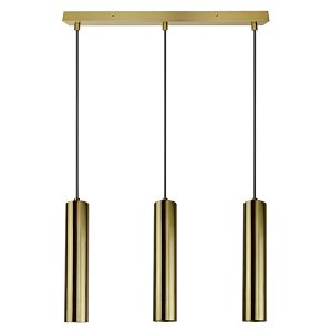 Lampa wisząca Napoli 3-punktowa 50 cm metalowa złota 197307 Lampa wisząca Napoli 3-punktowa 50 cm metalowa złota 197307