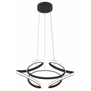 Lampa wisząca Narida czarna LED 1x40W Neutralna biel 3200lm Reality 845276 Lampa wisząca Narida czarna LED 1x40W Neutralna biel 3200lm Reality 845276