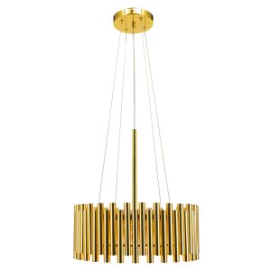 Lampa wisząca Narni 4-punktowa metalowa złota 266285 Lampa wisząca Narni 4-punktowa metalowa złota 266285