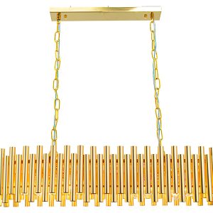 Lampa wisząca Narni 8-punktowa metalowa złota 266288 Lampa wisząca Narni 8-punktowa metalowa złota 266288