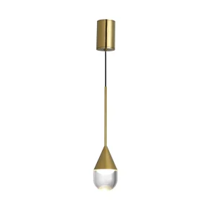 Lampa Wisząca Nata 1xLED złota PL0104-GD 542714 Lampa Wisząca Nata 1xLED złota PL0104-GD 542714