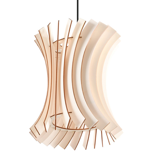 Lampa wisząca NATALI czarna-naturalne drewno 1xE27x60W IP20 Pure Lume 1026861