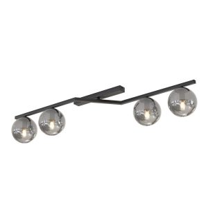 Lampa wisząca NATON czarna 4xE14x15W wym:20x100x32cm IP20 Emibig 1030217 Lampa wisząca NATON czarna 4xE14x15W wym:20x100x32cm IP20 Emibig 1030217