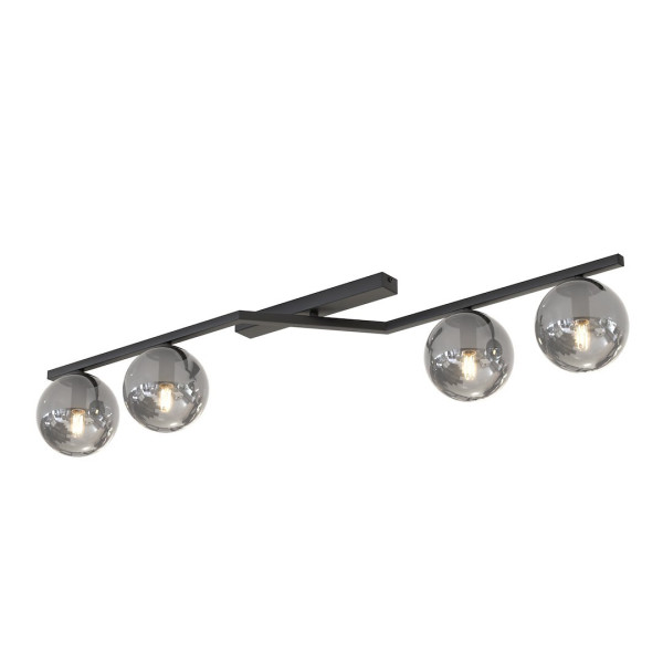 Lampa wisząca NATON czarna 4xE14x15W wym:20x100x32cm IP20 Emibig 1030217