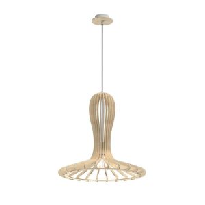 Lampa wisząca naturalna RINA 1xE27x20W wym: 91x46x46 cm Amplex 845915