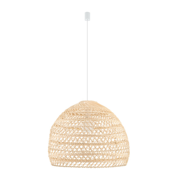 Lampa wisząca naturalne drewno-biała BOHO L 1xE27x25W Nowodvorski 845996