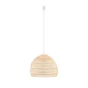 Lampa wisząca naturalne drewno-biała BOHO M 1xE27x25W Nowodvorski 846194