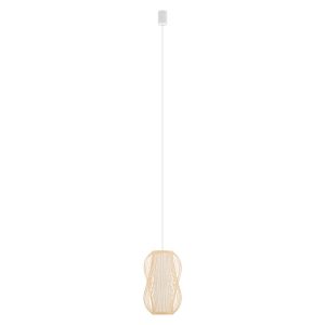 Lampa wisząca naturalne drewno-biała PUKET S 1xE27x25W Nowodvorski 845628 Lampa wisząca naturalne drewno-biała PUKET S 1xE27x25W Nowodvorski 845628