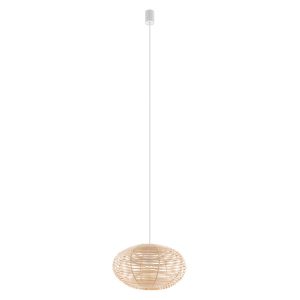 Lampa wisząca naturalne drewno-biała RATTAN S 1xE27x25W Nowodvorski 847922 Lampa wisząca naturalne drewno-biała RATTAN S 1xE27x25W Nowodvorski 847922