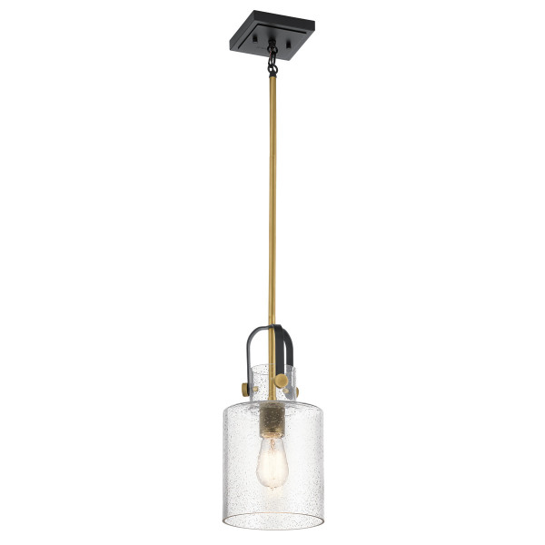 Lampa wisząca naturalny mosiądz Kitner 1xE27x60W Quintiesse 849371