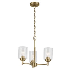 Lampa wisząca naturalny mosiądz-przezroczysta WINSLOW 3xE27x60W Kichler 836334 Lampa wisząca naturalny mosiądz-przezroczysta WINSLOW 3xE27x60W Kichler 836334
