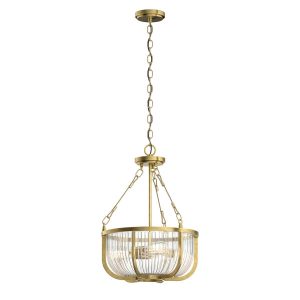 Lampa wisząca naturalny mosiądz Roux 3xE27x60W Quintiesse 849219 Lampa wisząca naturalny mosiądz Roux 3xE27x60W Quintiesse 849219