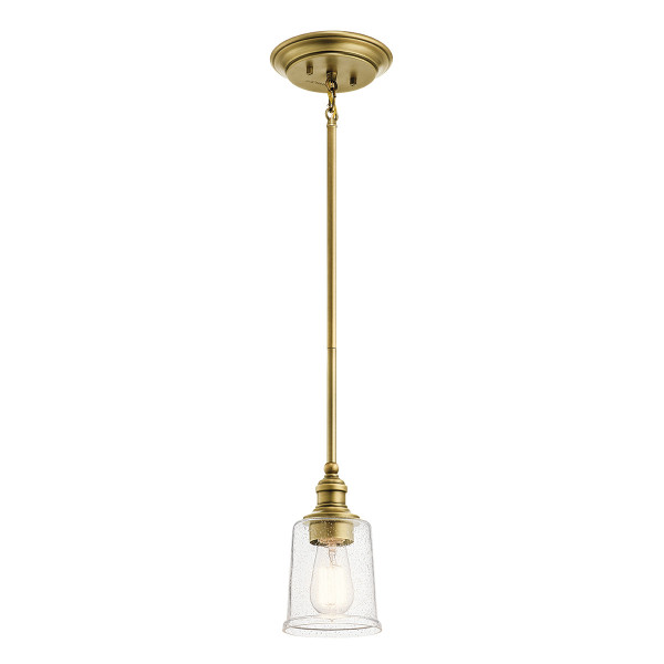 Lampa wisząca naturalny mosiądz Waverly 1xE27x60W Kichler 849409