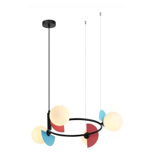 Lampa wisząca Nauti 3-punktowa stalowa wielokolorowa 304212 Lampa wisząca Nauti 3-punktowa stalowa wielokolorowa 304212