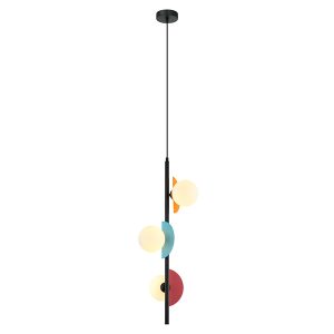 Lampa wisząca Nauti 3-punktowa stalowa wielokolorowa 304210 Lampa wisząca Nauti 3-punktowa stalowa wielokolorowa 304210