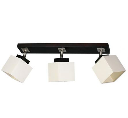Lampa wisząca NELIO ciemne drewno-chromowana 3xE14x40W IP20 Lampex 1029967
