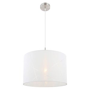Lampa wisząca Nemmo tkaninowa biała 38452 Lampa wisząca Nemmo tkaninowa biała 38452