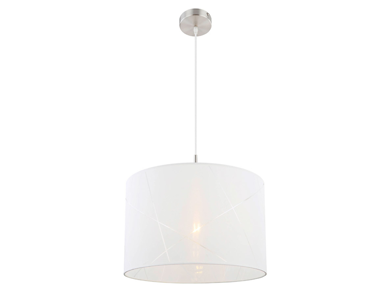 Lampa wisząca Nemmo tkaninowa biała 38452