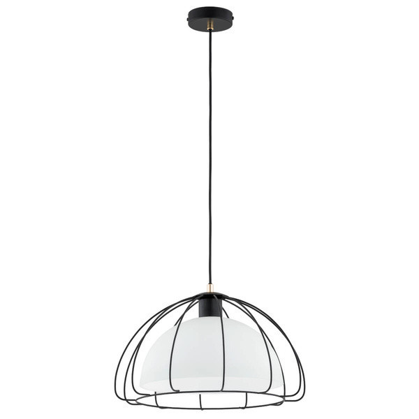 Lampa wisząca NERSY czarno-złota 1xE27x15W wym:85x40x40cm IP20 Alfa 1025607